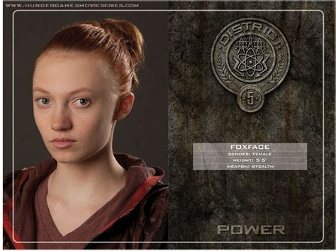 Character profile for Foxface from The Hunger Games (The .